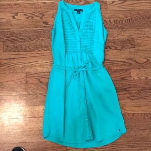 Teal Girls Tommy Hilfiger Dress